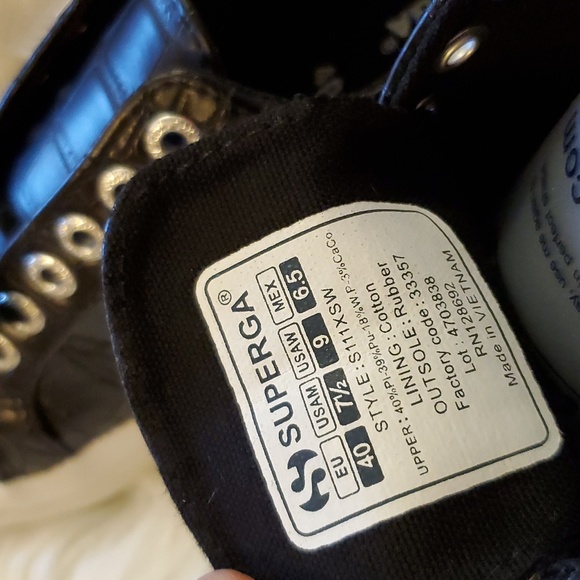 Superga 2750 Embossed faux Crocodile sneakers - black - Picture 16 of 16